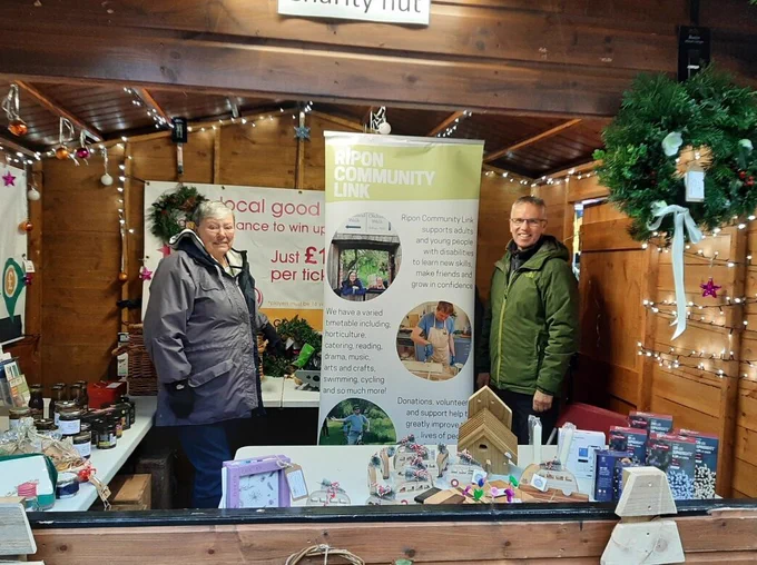 Ripon Community Link stall at the Harrogate Christmas Fayre