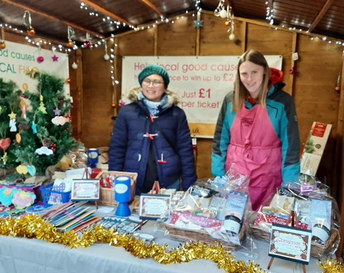Harrogate Skills Living stall at the Harrogate Christmas Fayre