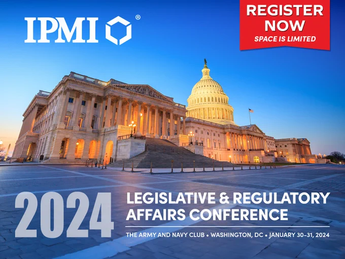 Register today for the IPMI's first big event of 2024!
https://ipmi.glueup.com/event/legislative-and-regulatory-affairs-seminar-90216/
#goldprice #Silver #gold #WashingtonDC #Mining #MiningNews #preciousmetals 