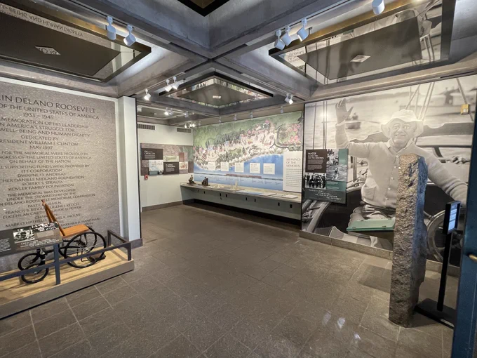 Redesigned exhibits enhances accessibility at the FDR memorial.