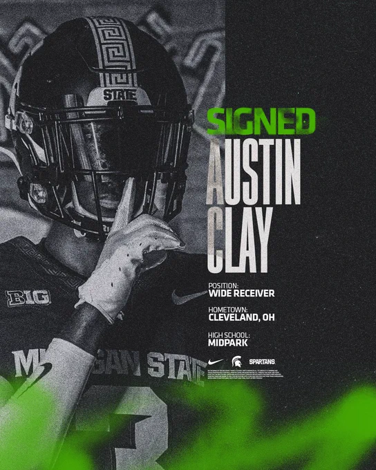 Austin Clay signed graphic.