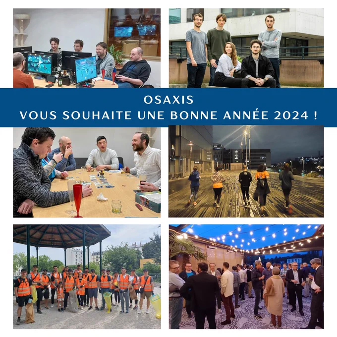Bonne année 2024 ! Meilleurs voeux ! OSAXIS
