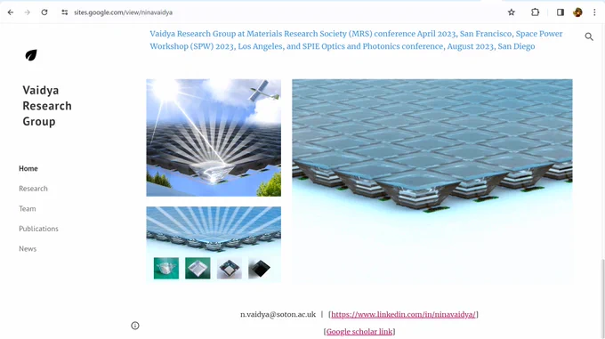 https://sites.google.com/view/ninavaidya Vaidya Research Group