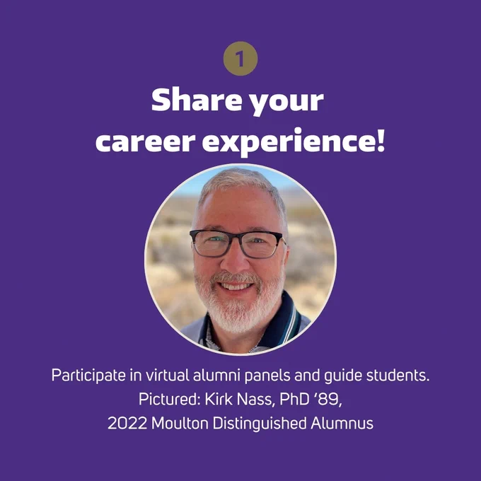 Share your career experience!
Guide current and future students through the "Exploring ChemE Careers" course with virtual alumni panels.
