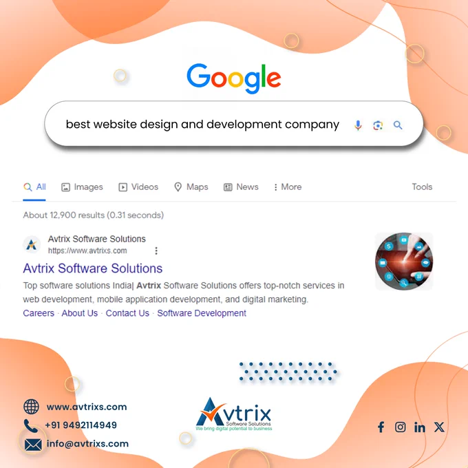 Find the right web design company for your business. Avtrix software solutions is One of the Best and Most Trusted Website Design and devlopment Companies.  
visit: https://www.avtrixs.com/
Call @  91 9492114949
#avtrixsoftwaresolutions #webdevelopmentservices #websitedesign #SEOStrategies #webdesigning #strategiesforsuccess #WebsiteDevelopment #digitalmarketingexpert #webdevelopmentcompany #bestwebsitedesign 