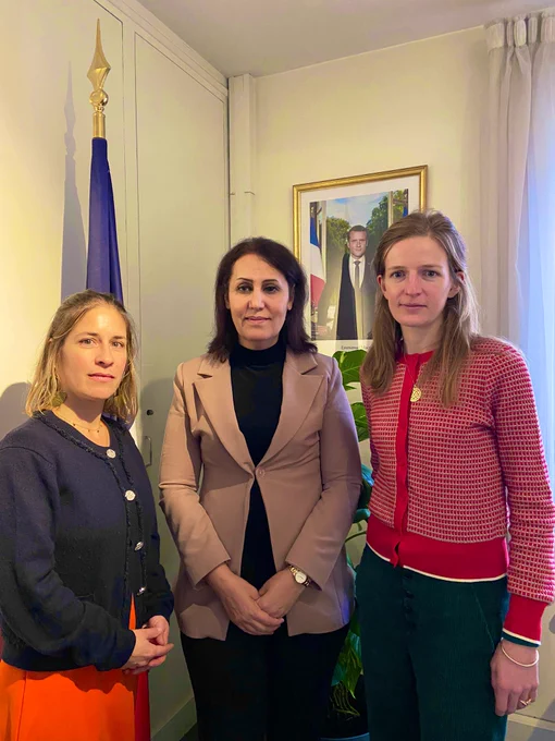 At Élysée with Ombeline Gras Adviser of the President Emmanuel Macron