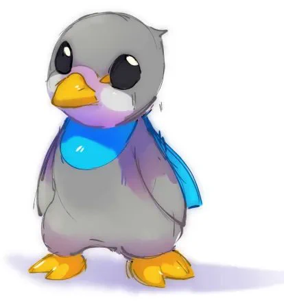 The reference for our mascot Feterian, Flakeguin.