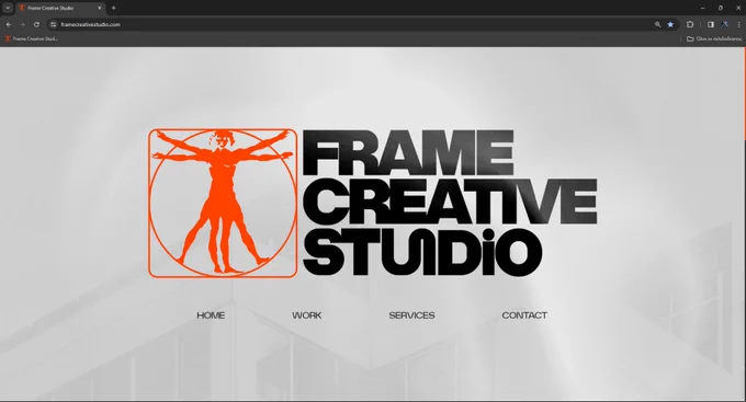 Screenshot of website