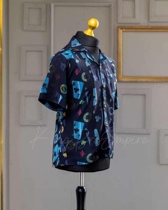Unleash your inner cardsharp with the Playing Cards Revere Short Sleeve Shirt – a sartorial masterpiece crafted by the visionaries at 👑 King Bro Empire. Shop 🛒 at https://www.kingbroempire.com/shop or Call ☎  447838239617

This isn't merely a shirt; it's a deck of style, meticulously designed to infuse a touch of playfulness into your wardrobe while maintaining the sophistication that defines our brand. 
#CardStyle #KingBroChic #PlayfulFashion #DeckedInStyle #shirts #shirts #kingbroempire #clothingbrand #fashion #Style  #clothing #themirrorcollection