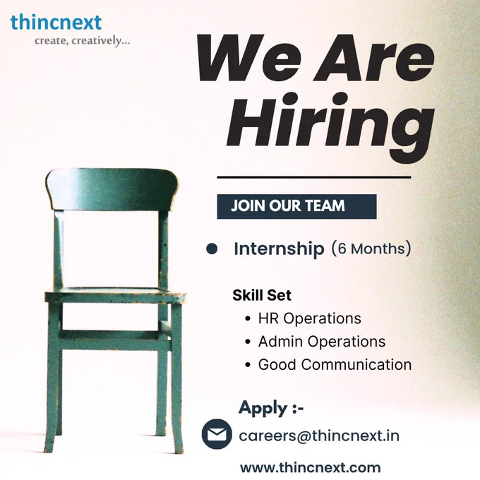 Join thincnext and start your internship career with us. Get trained with our experts. Apply Now !
www.thincnext.com
