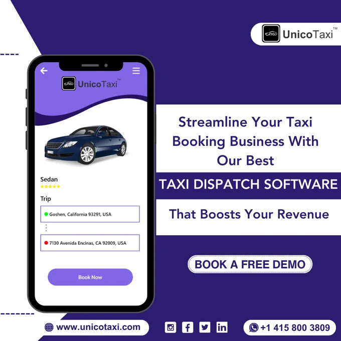 TAXI DISPATCH SOFTWARE-Book a FREE DEMO and Customize the App for your convenience