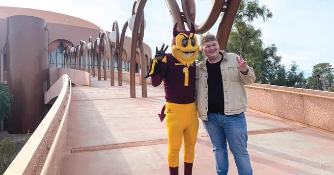 Ahwatukee resident Colton Cagle, a Mesa native, graduated Dec. 11 from Arizona State University with the help of Starbucks.