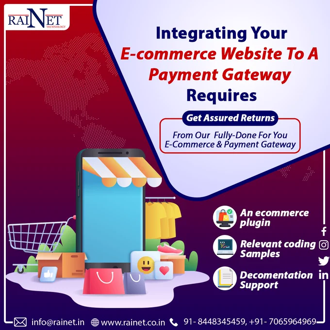  
Are you looking for the best way to integrate your e-commerce website with a secure payment gateway? Look no further, Rainet Technology Private Limited can help! We are experts in providing exceptional quality and service. With our team of experienced professionals guiding you through the process, integrating with us will be fast and hassle-free. Let's leverage smart technology today - contact us now and start accepting payments online with confidence.