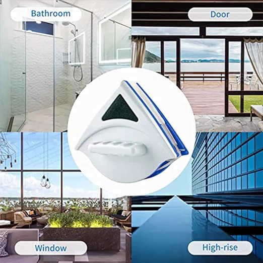Morton Davies Magnetic Window Cleaner: Conquer bathroom, door, & highrise windows with ease.