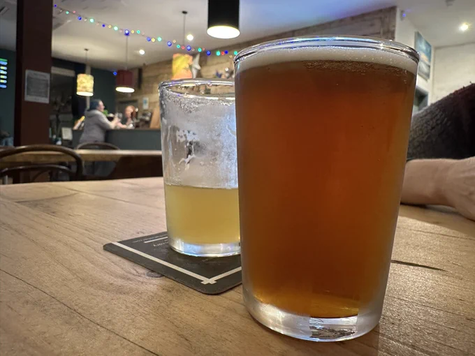 Two yummy craft beers. 🍻