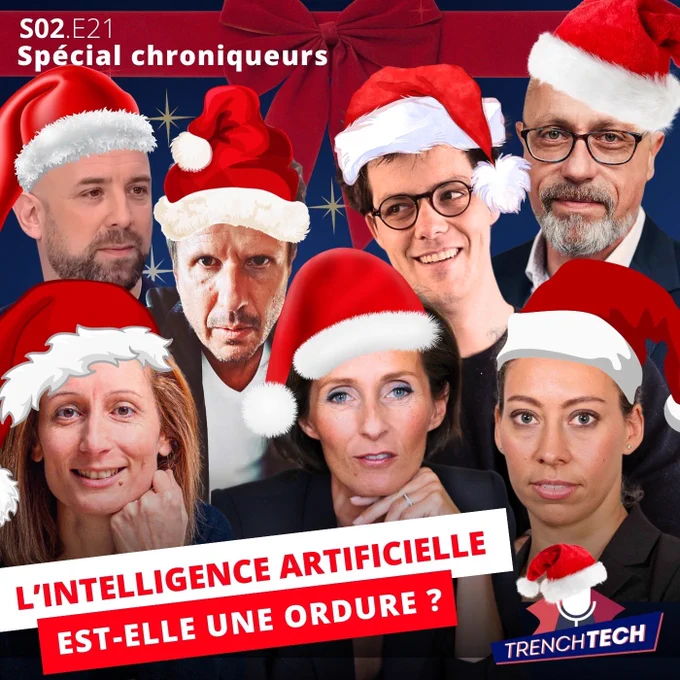 Dernier épisode de la saison pour Trench Tech : tous nos chroniqueurs au micro pour la rétrospective 2023 sur le thème des intelligences artificielles génératives