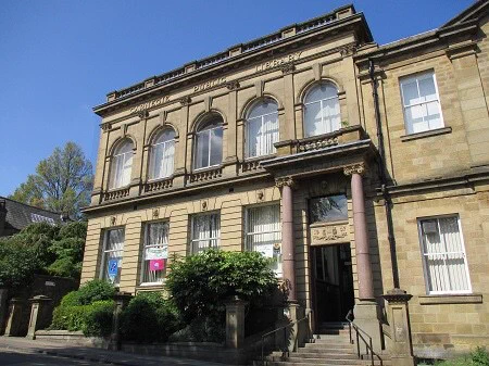 Outside Accrington library