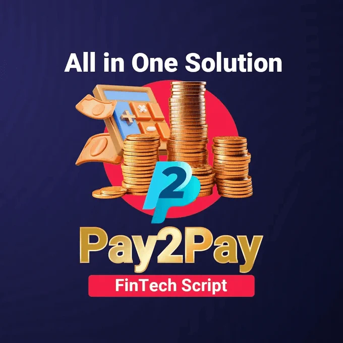 Launch your Own #FinTech Platform with the #Pay2Pay Top Financial Technology Programming Solution. 

🎗️Learn more at MHDscripts
