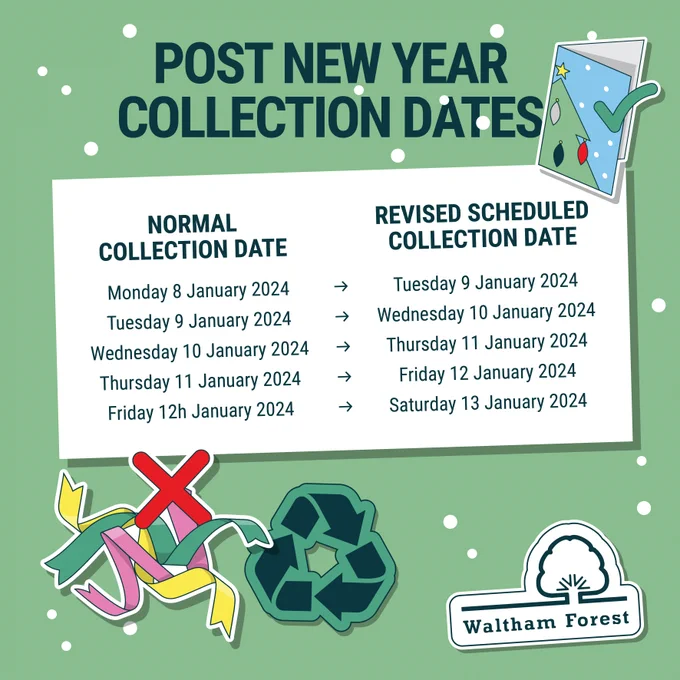 Post new year collection dates