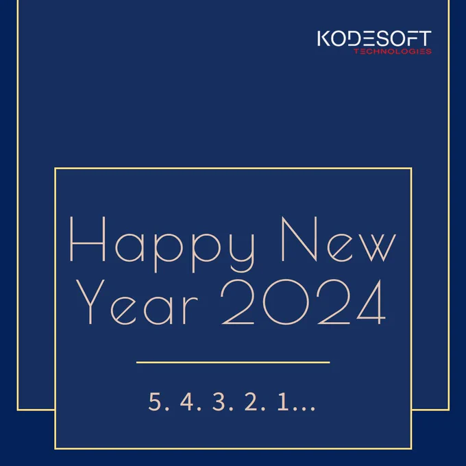 happy new year celebration by kodesoft technologies