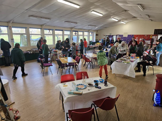 A photo of the 6th Exeter Christmas Fete with lots of people