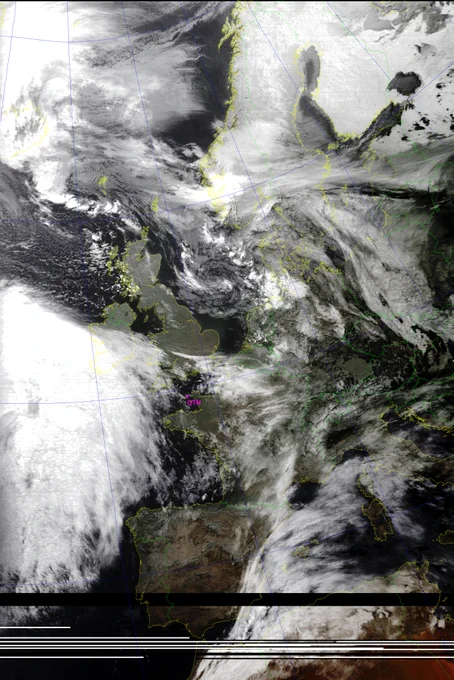 Just started using Satdump seem to be getting the hang of it now
Meteor M2-3 image from this mornings pass