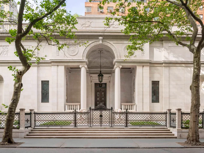 J. Pierpont Morgan’s Library, view from 36th Street. Courtesy of the Morgan Library & Museum, New York. © Brett Beyer, 2022.