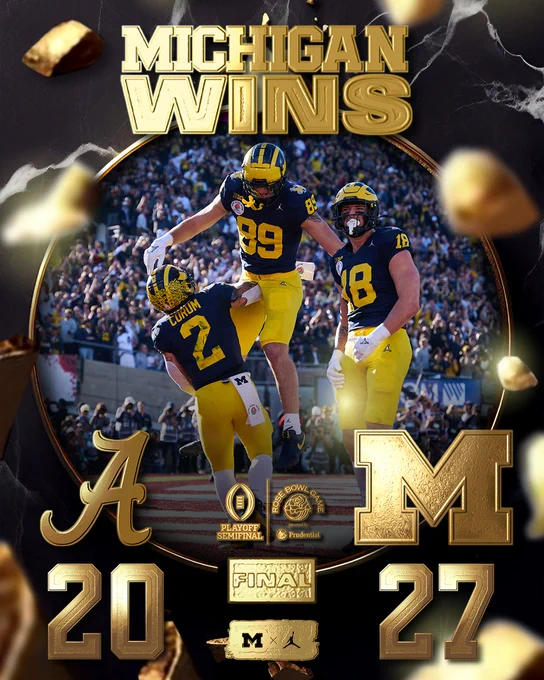Final: Michigan 27 Alabama 20