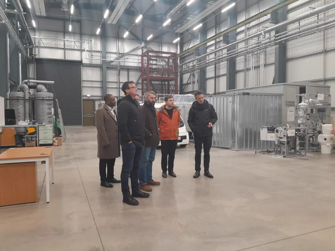 Representatives from RenEco on site at Tyseley Energy Park