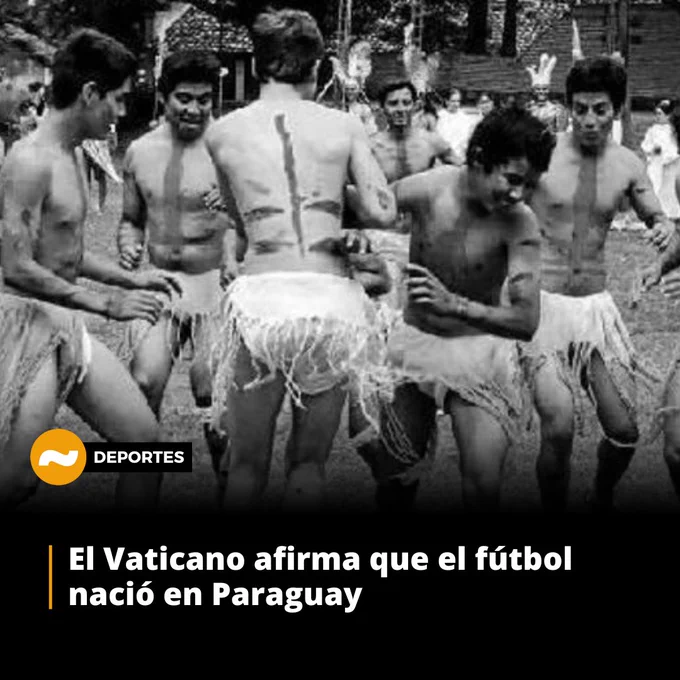 ¡Así de geniales!😎

⚽️🇻🇦El Vaticano afirma que el fútbol nació en Paraguay 

🗞️El diario L"Osservatore romano afirma que los inventores del deporte rey fueron, ni más ni menos que los guaraníes🤩

Todos los detalles en esta nota⤵️

📲https://nanduti.com.py/el-vaticano-afirma-que-el-futbol-nacio-en-paraguay/ 

📻#1020AM