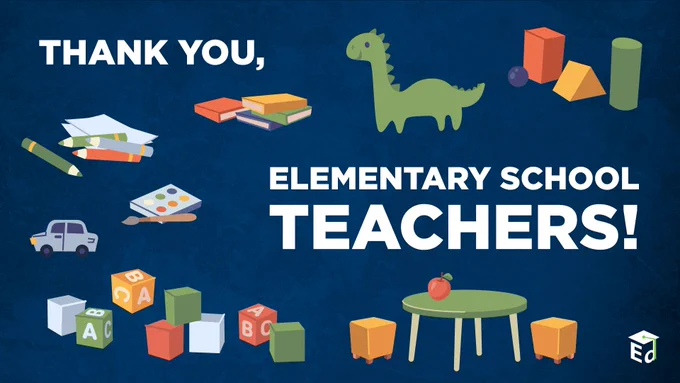 Thank you, elementary school teachers!