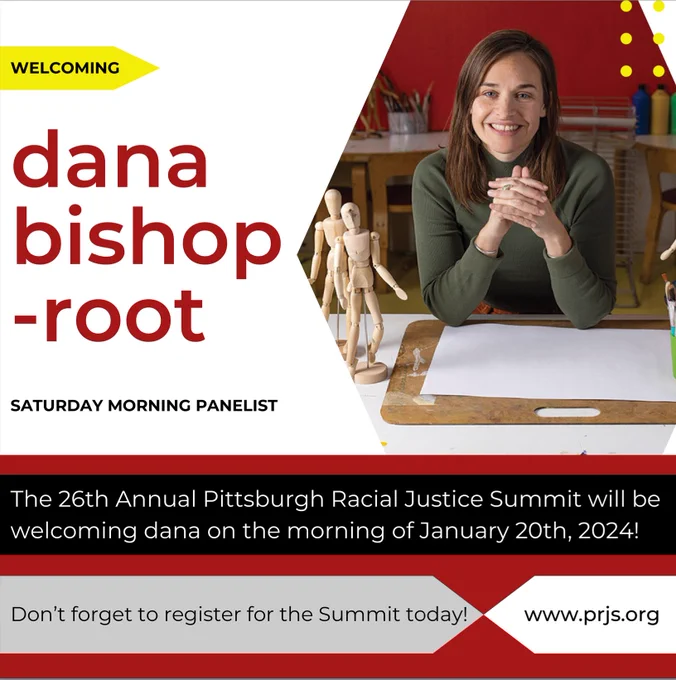 The 25th annual Pittsburgh Racial Justice Summit welcomes data bishop-root as a panelist on the morning of Saturday, January 20th, 2024!

Don't forget to register for the Summit today at www.prjs.org
