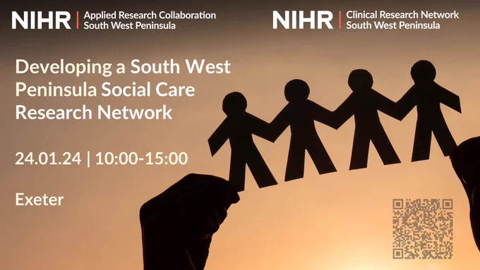 Developing a South West Peninsula Social Care Research Network
24.01.24 | 10:00-15:00
Exeter