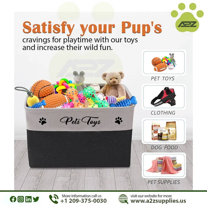 Satisfy your pup's cravings for playtime with our toys and increase their wild fun. 
.
.
.
.
#a2zsupplies #catgrooming #petcare #groomingtools #petwellness #FurCare #HealthyCoat #twitterpost #twittermarketing #twitterpage.