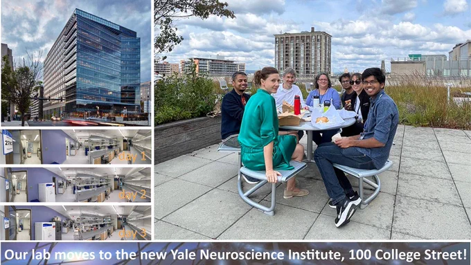 Excited we moved our lab into the new Neuroscience Institute! It's outstanding to be part of the dynamic community coming together. The beautiful new space, the comfortable interaction areas, and the rooftop garden add to the appeal. Kudos to everyone in the lab for organizing.