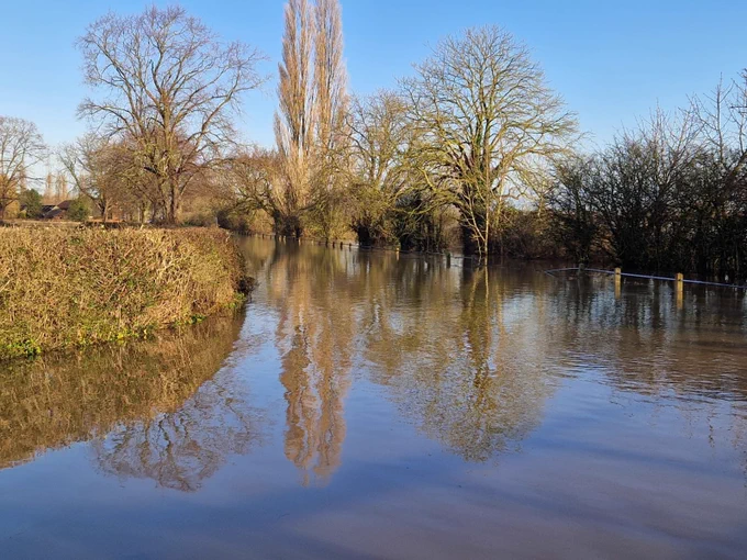 Flooded road