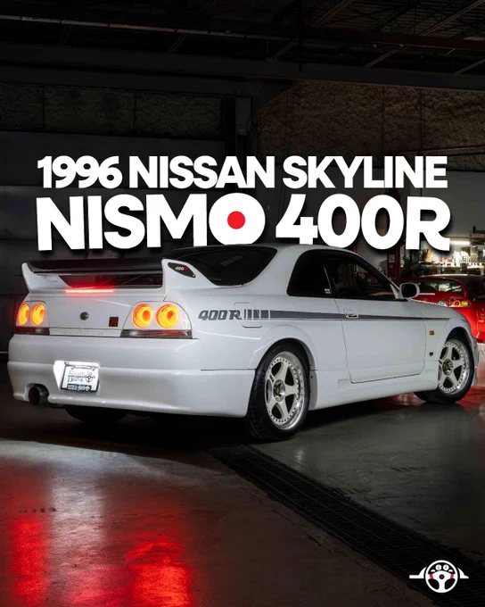 🏁 1996 Nissan Skyline 400R: The track titan! With its roaring RB-X GT2 engine, this beast is more than just a pretty face. It's a symphony of power and precision, a true driver's dream! 🌟