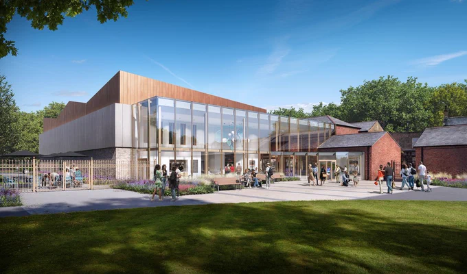 A computer generated image of how the new extension to Preston Park museum will look.