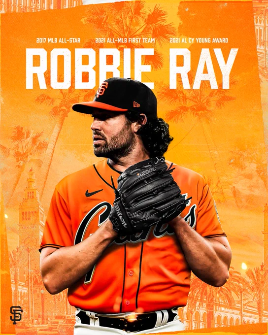 Robbie Ray in a Giants Orange Friday uniform