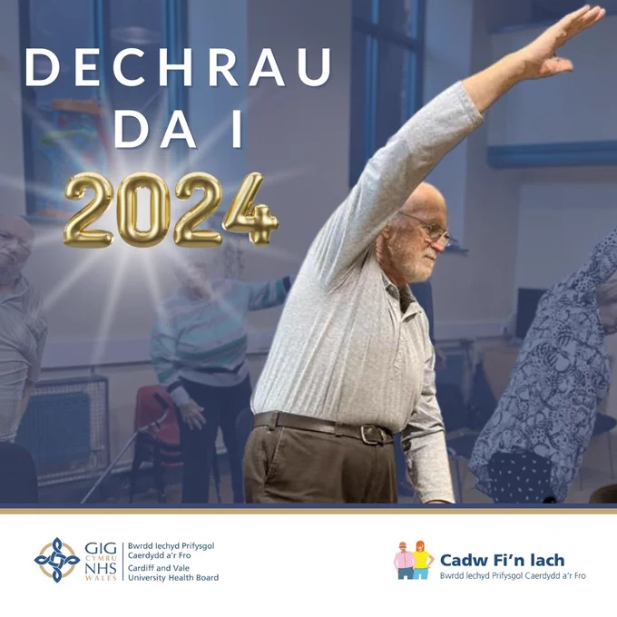 Dechrau Da i 2024.
Bwrdd Iechyd Prifysgol Caerdydd a'r Fro
Cadw Fi'n Iach