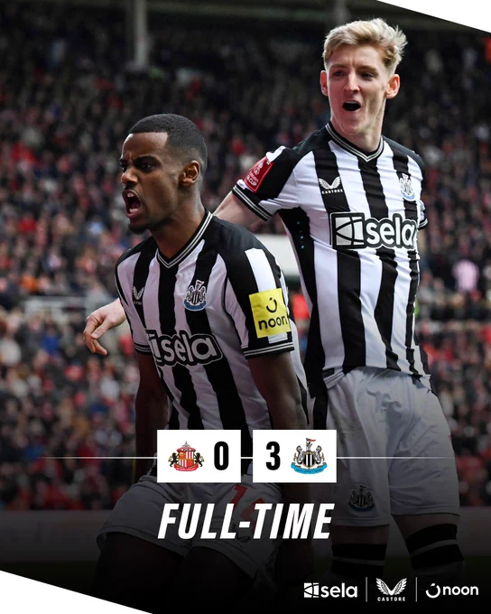 Sunderland 0 Newcastle United 3 | Full-Time