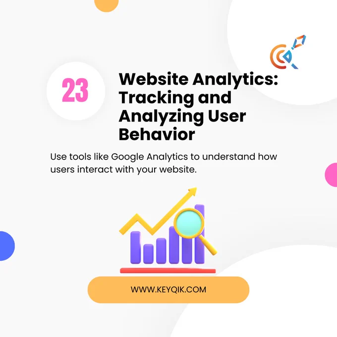 Website Analytics: Tracking and Analyzing User Behavior
Easy Explanation: Use tools like Google Analytics to understand how users interact with your website.

Learning Process:

1. Set up Google Analytics for your website following their Getting Started Guide (https://support.google.com/analytics/answer/9304153?hl=en).
2. Analyze user behavior, traffic sources, and popular content.
3. Check MDN's Website analytics (https://developer.mozilla.org/en-US/docs/Learn/Performance) for understanding analytics in the web development context.

If you found this digital journey insightful, share the knowledge and let the digital revolution begin! 🌐✨
#digitalmarketing #website #css #webdesign #webdevelopment #w3schools #WordPressHelp #ResponsiveDesign #debugging #github  #API #SQL #database #Businessman #businesstips #startuplife #enterpreneur