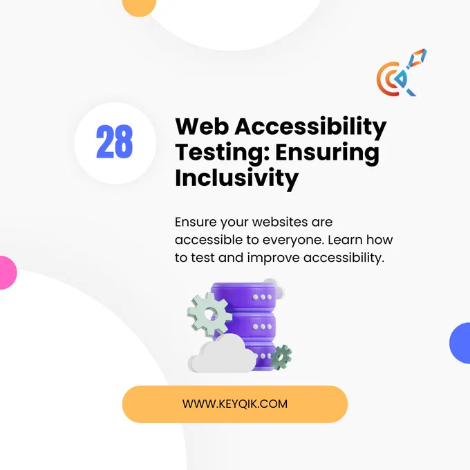 Web Accessibility Testing: Ensuring Inclusivity"
Easy Explanation: Ensure your websites are accessible to everyone. Learn how to test and improve accessibility.

Learning Process:

1. Use tools like Lighthouse or Axe for automated accessibility testing.
2. Learn about ARIA roles and how they enhance accessibility.
3. Explore Google's Web.dev Accessibility Guide for comprehensive insights.

If you found this digital journey insightful, share the knowledge and let the digital revolution begin! 🌐✨
#digitalmarketing #website #css #webdesign #webdevelopment #w3schools #WordPressHelp #ResponsiveDesign #debugging #github  #API #SQL #database #Businessman #businesstips #startuplife #enterpreneur