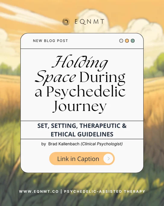 NEW BLOG - How We Hold Space & Protect Our Psychedelic Therapy Clients
