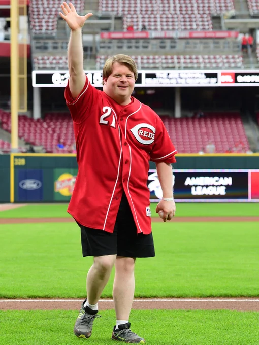 Teddy Kremer waving to the crowd at GABP.