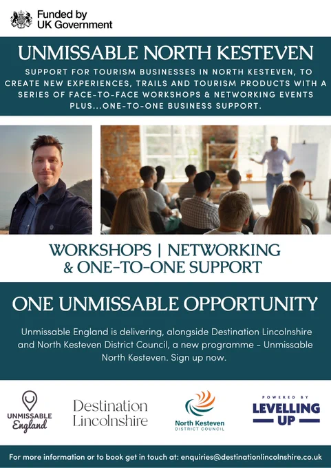 A poster for a Unmissable North Kesteven workshop.