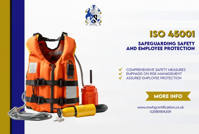𝐈𝐒𝐎 𝟒𝟓𝟎𝟎𝟏: 𝐒𝐚𝐟𝐞𝐠𝐮𝐚𝐫𝐝𝐢𝐧𝐠 𝐒𝐚𝐟𝐞𝐭𝐲 𝐚𝐧𝐝 𝐄𝐦𝐩𝐥𝐨𝐲𝐞𝐞 𝐏𝐫𝐨𝐭𝐞𝐜𝐭𝐢𝐨𝐧

✅ Comprehensive Safety Measures
✅ Emphasis on Risk Management
✅ Assured Employee Protection

Stay secure, stay ISO 45001 certified!

This succinctly emphasises the key points about ISO 45001 certification and its focus on comprehensive safety measures, risk management, and ensuring employee protection.

Get in Touch:
🌐: www.mwhgcertification.co.uk/
✉️: info@mwhgcertification.co.uk
☎️: 020 8090 4209