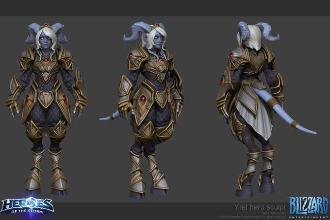 Yrel, Draenei paladong, HoTS
Original design by Oscar Vega