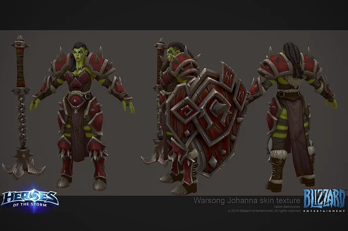 Alterac Pass Johanna skin, my fav female orc
original design by Luke Mancini
