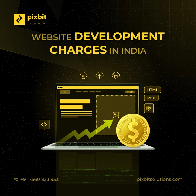 Website development charges in India